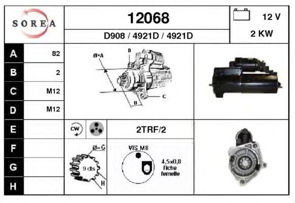 Startmotor 12068