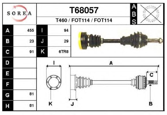 Árbol de transmisión T68057