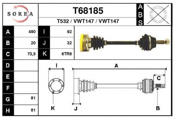 Árbol de transmisión T68185