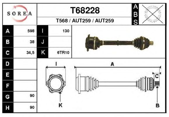 Árbol de transmisión T68228