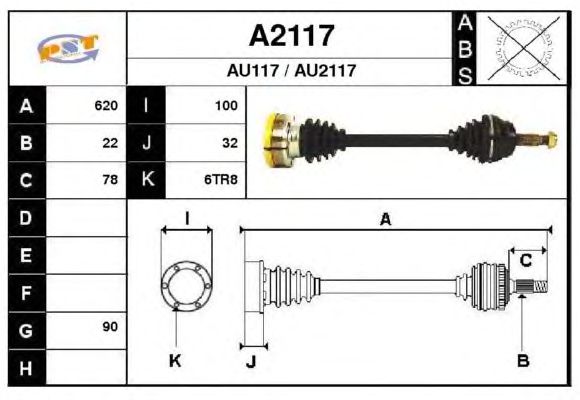 Arbre de transmission A2117