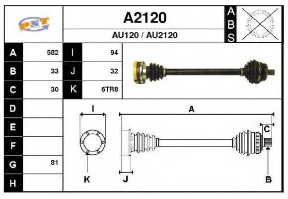 Arbre de transmission A2120