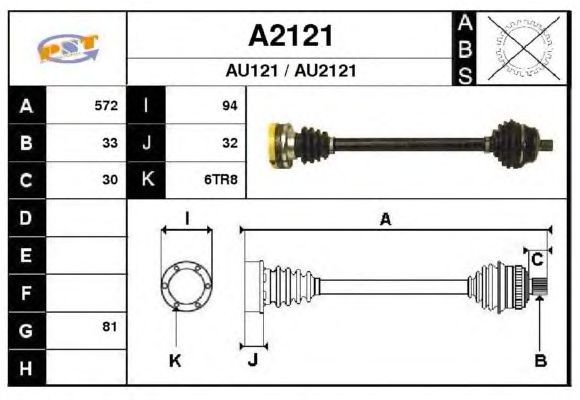Arbre de transmission A2121