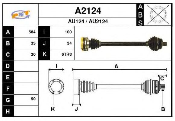 Arbre de transmission A2124