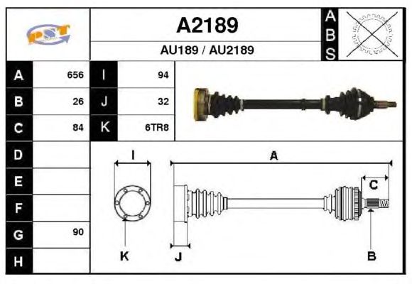 Albero motore/Semiasse A2189
