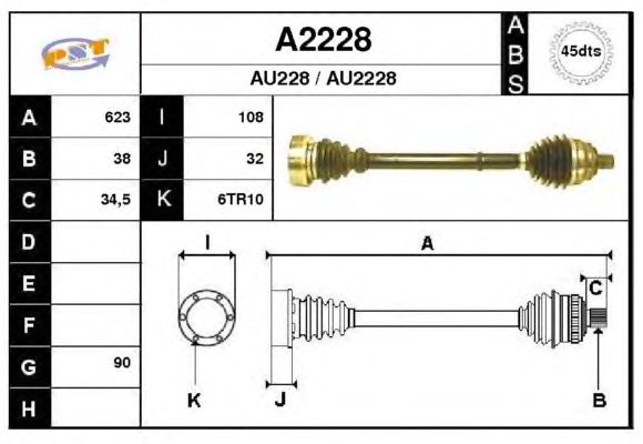 Arbre de transmission A2228