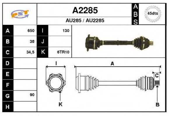 Albero motore/Semiasse A2285