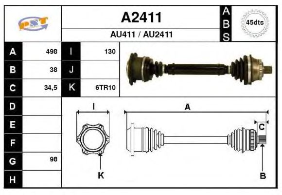 Arbre de transmission A2411
