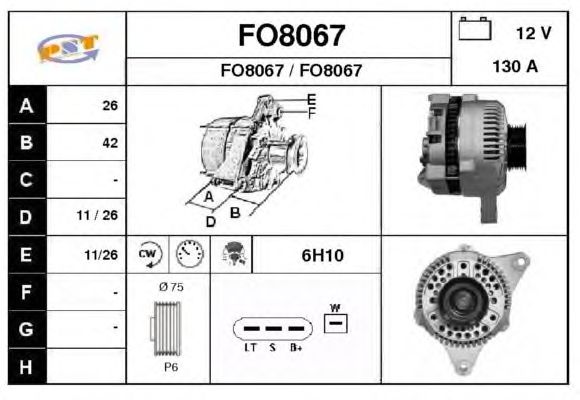 Alternator FO8067