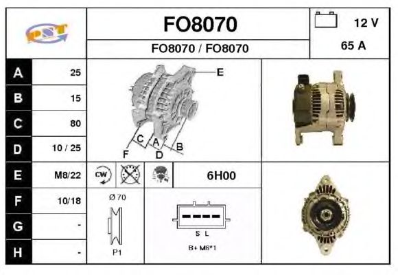 Alternator FO8070