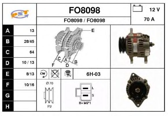 Alternator FO8098
