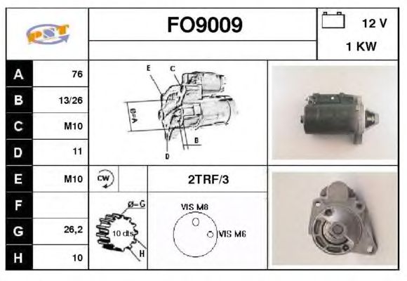 Startmotor FO9009