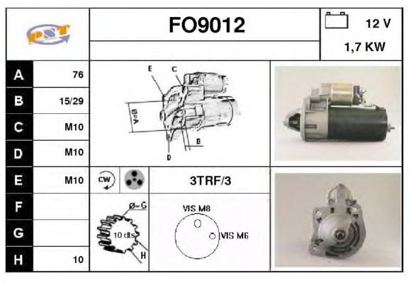 Startmotor FO9012