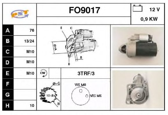 Startmotor FO9017