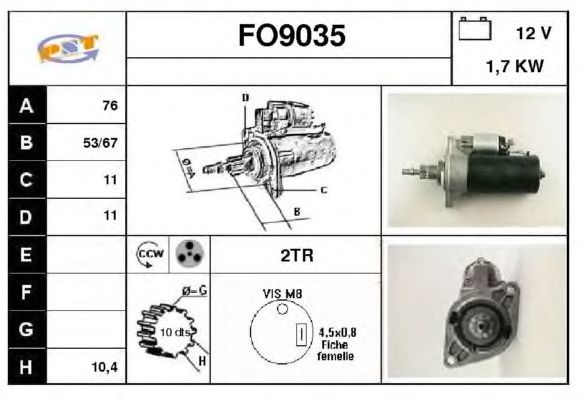Startmotor FO9035