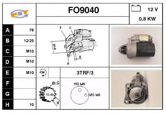 Startmotor FO9040