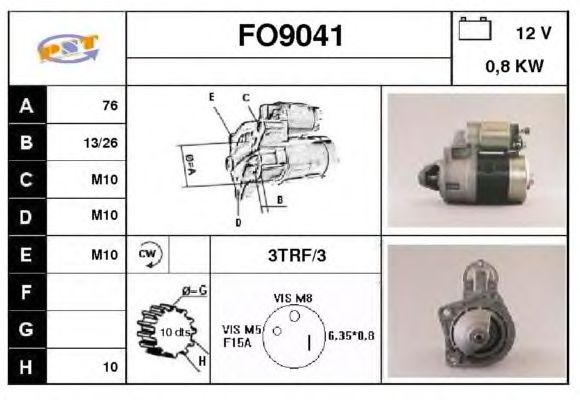 Startmotor FO9041