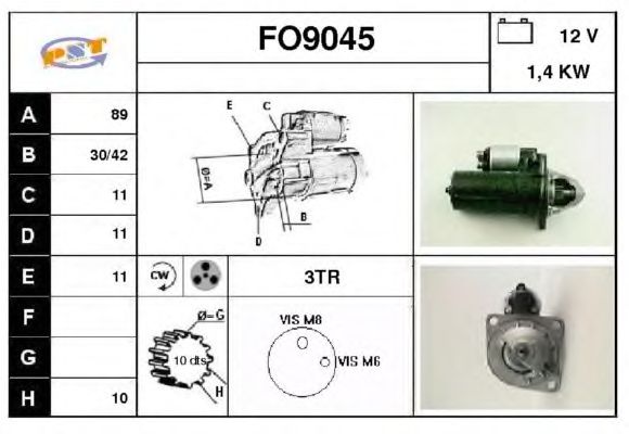 Startmotor FO9045
