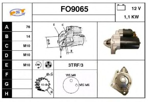Startmotor FO9065