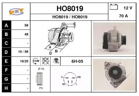 Alternator HO8019