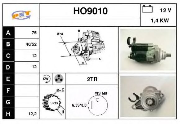 Startmotor HO9010