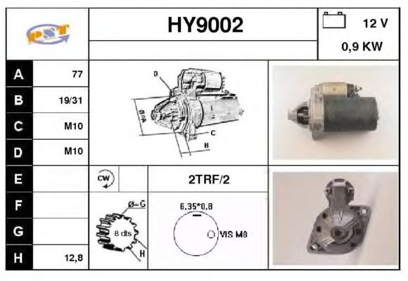 Startmotor HY9002