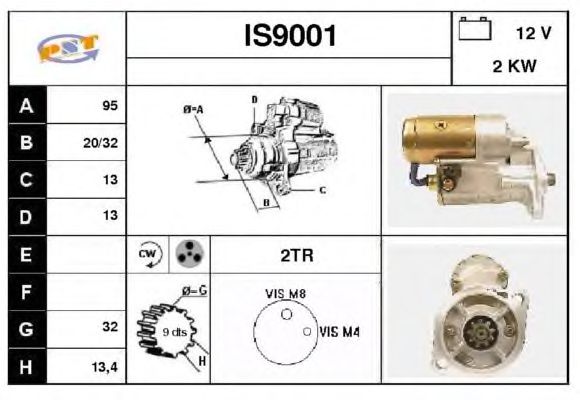 Startmotor IS9001