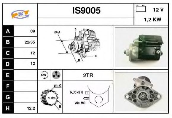 Startmotor IS9005