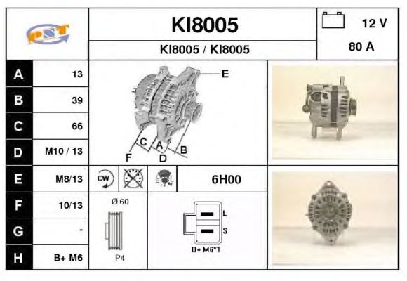 Alternator KI8005