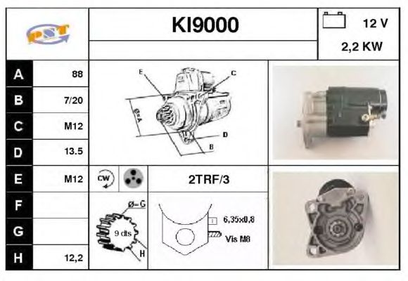 Startmotor KI9000
