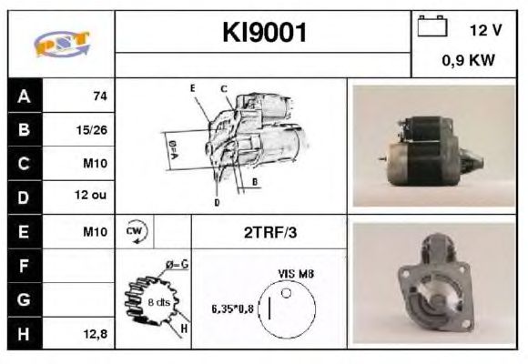 Startmotor KI9001