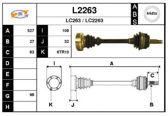Arbre de transmission L2263