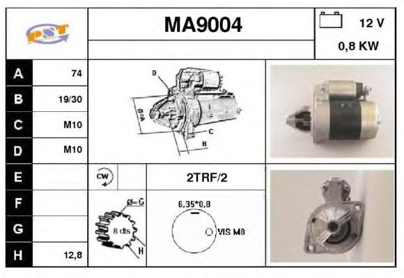 Startmotor MA9004