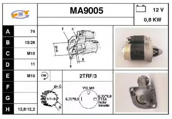 Startmotor MA9005