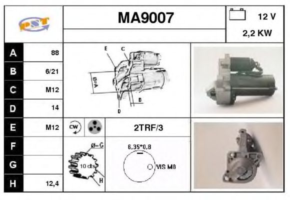 Startmotor MA9007