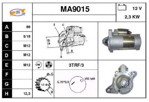 Startmotor MA9015