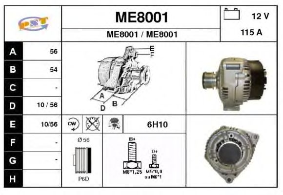 Alternator ME8001