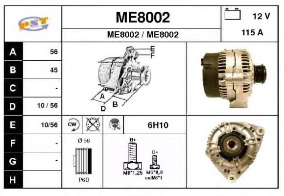 Alternatör ME8002