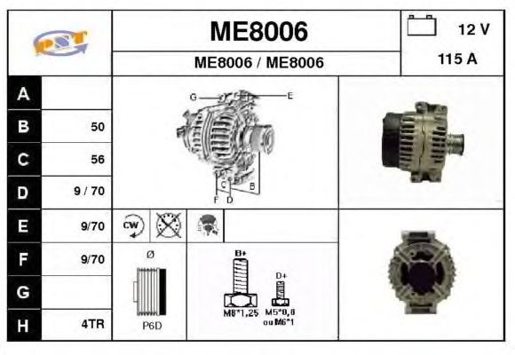 Alternatör ME8006