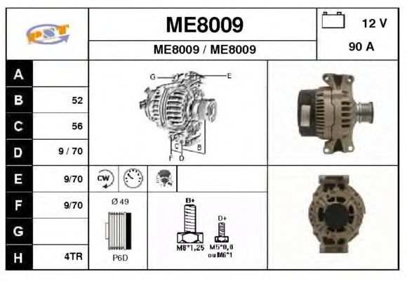Alternatör ME8009