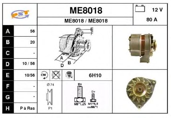 Alternator ME8018