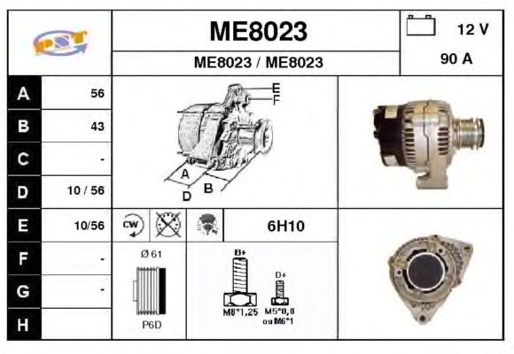 Alternatör ME8023