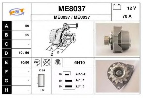 Alternator ME8037