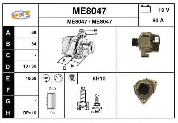 Alternador ME8047
