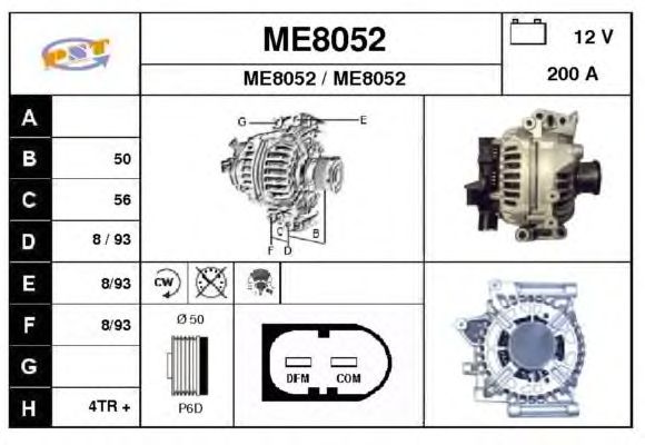 Alternator ME8052