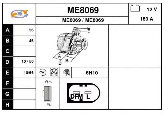 Alternator ME8069