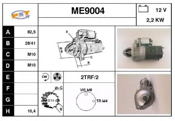 Startmotor ME9004