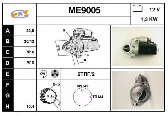 Startmotor ME9005