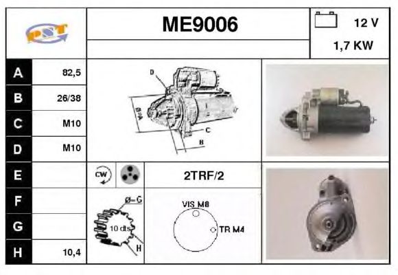 Motor de arranque ME9006