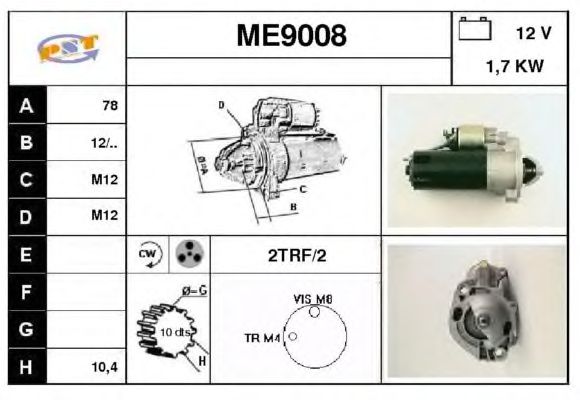 Startmotor ME9008
